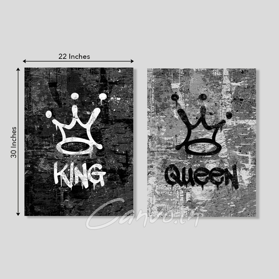 King & Queen Canvo - Set of 2 Pieces