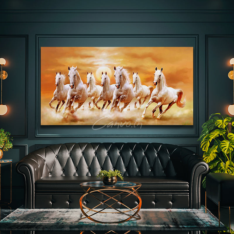 Seven Running Horses Canvo (Version 1)