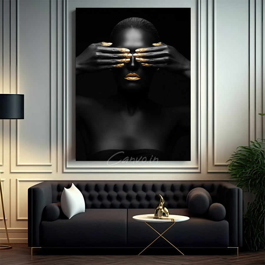 Gold Woman Canvo