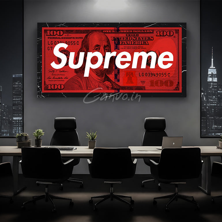 Red Supreme Dollar Canvo