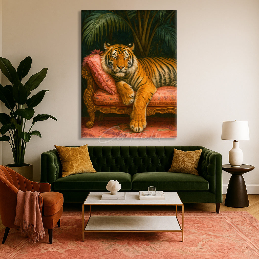 Tiger's Royal Rest Canvo