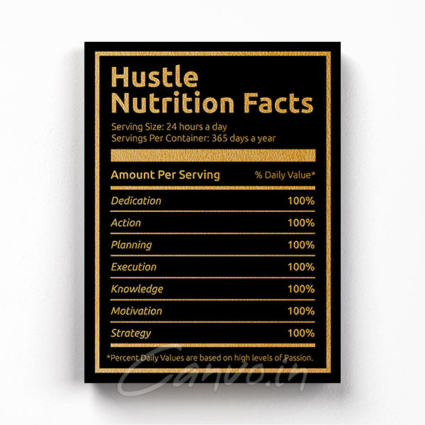 Hustle Nutrition Facts Canvo