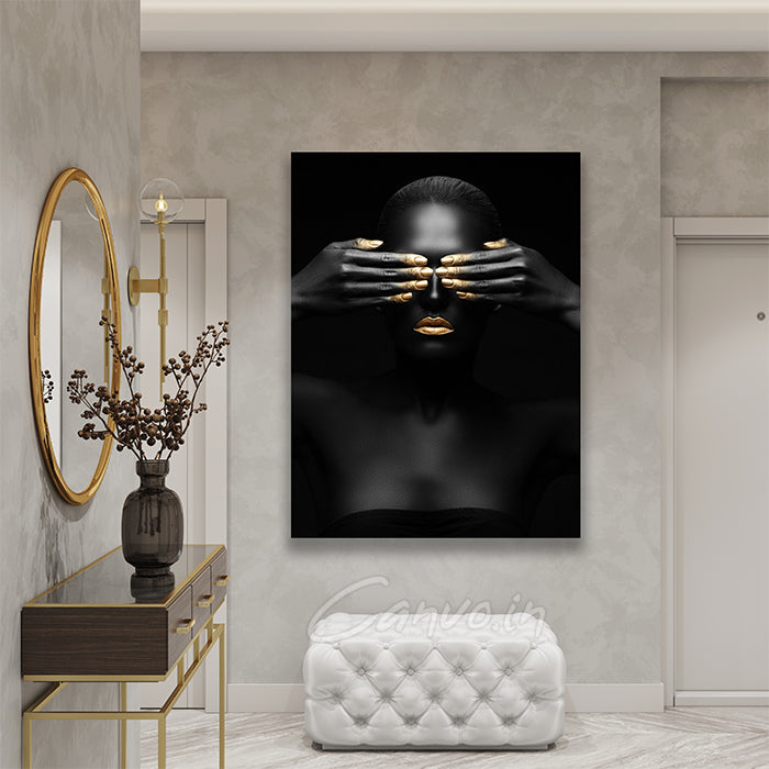 Gold Woman Canvo