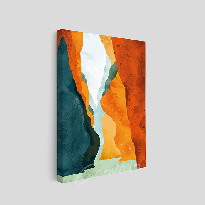 Minimal Landscape Abstract Canvo - Set of 3 Pieces