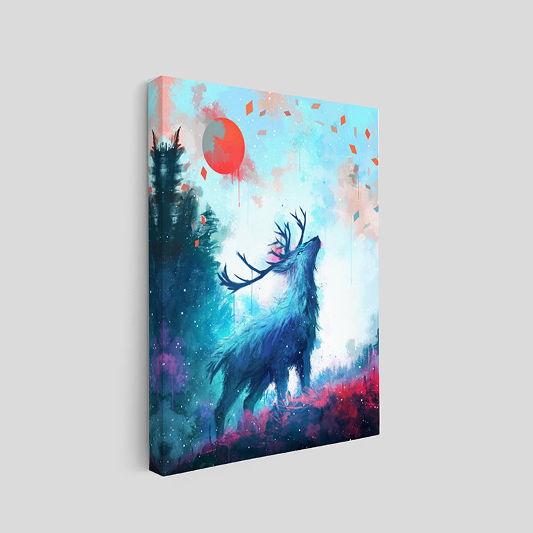 Fantasy Deer Art Canvo