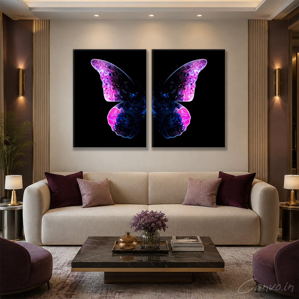 Magenta Butterfly (Set of 2)