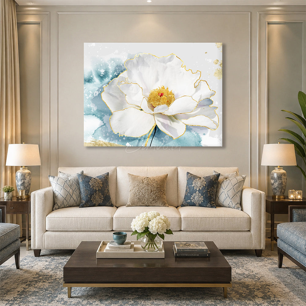 White Peony Bloom