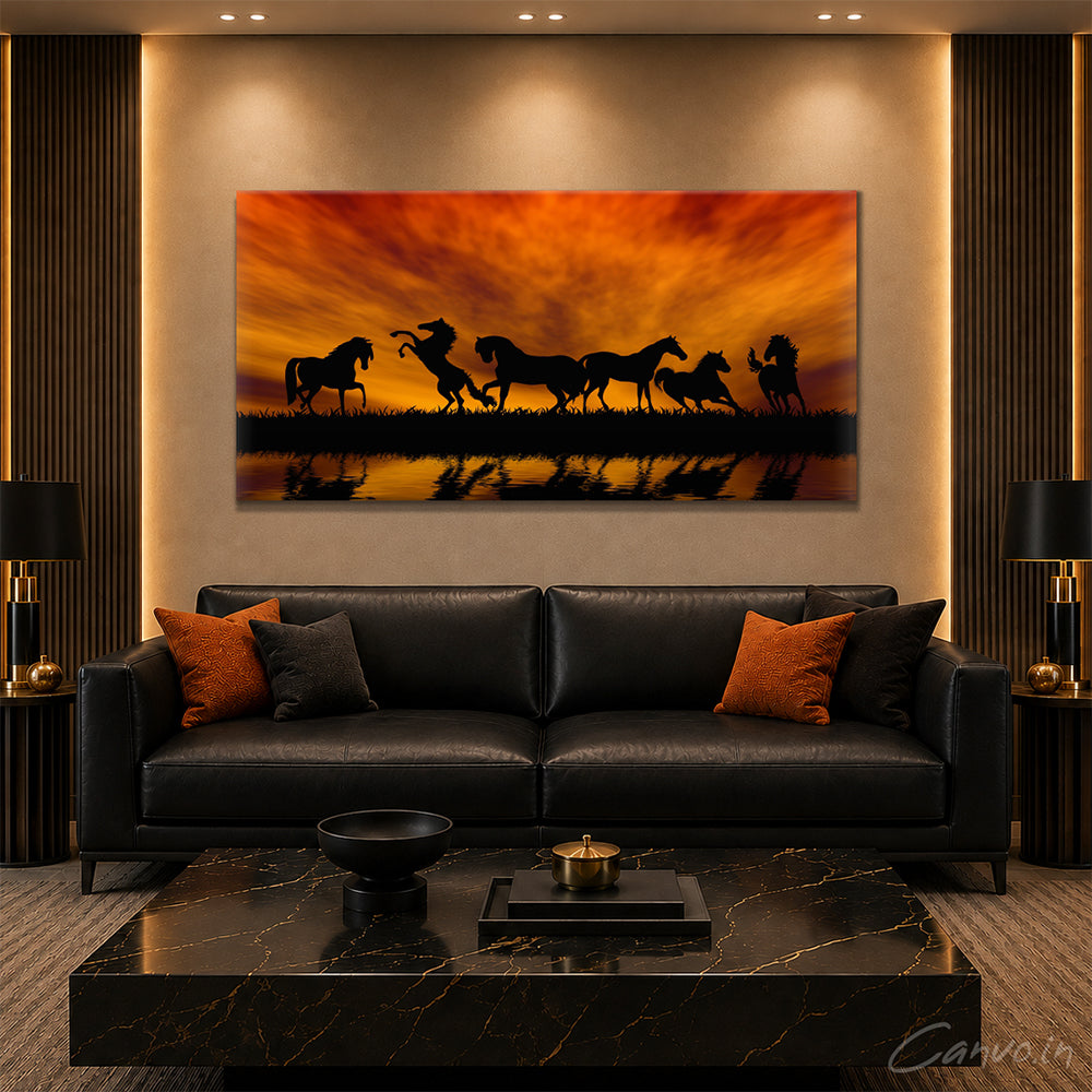 Horses Silhouette