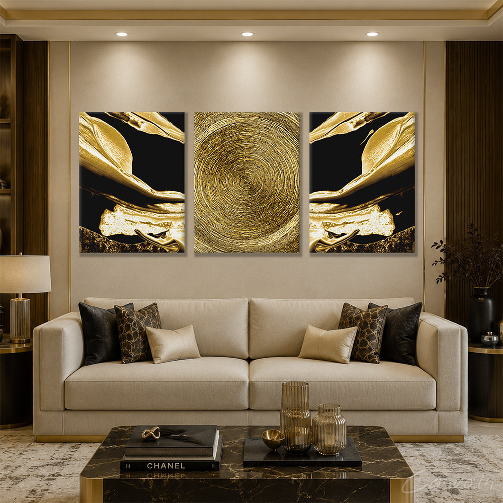 Golden Flow (Set of 3)