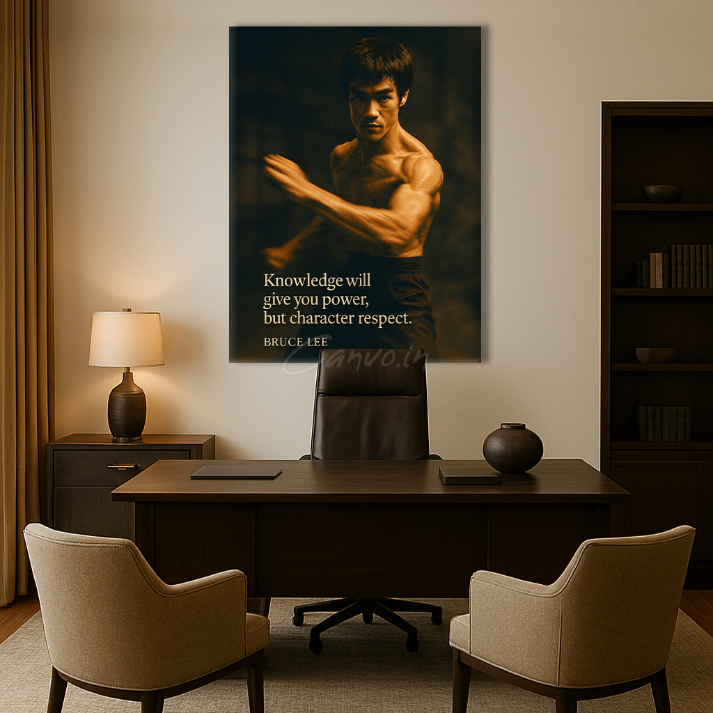 Bruce Lee: Knowledge and Character Canvo