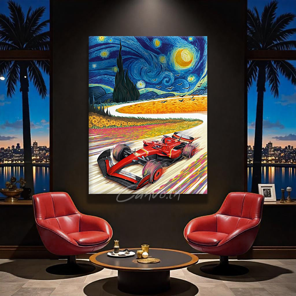 Racing Through the Stars Canvo