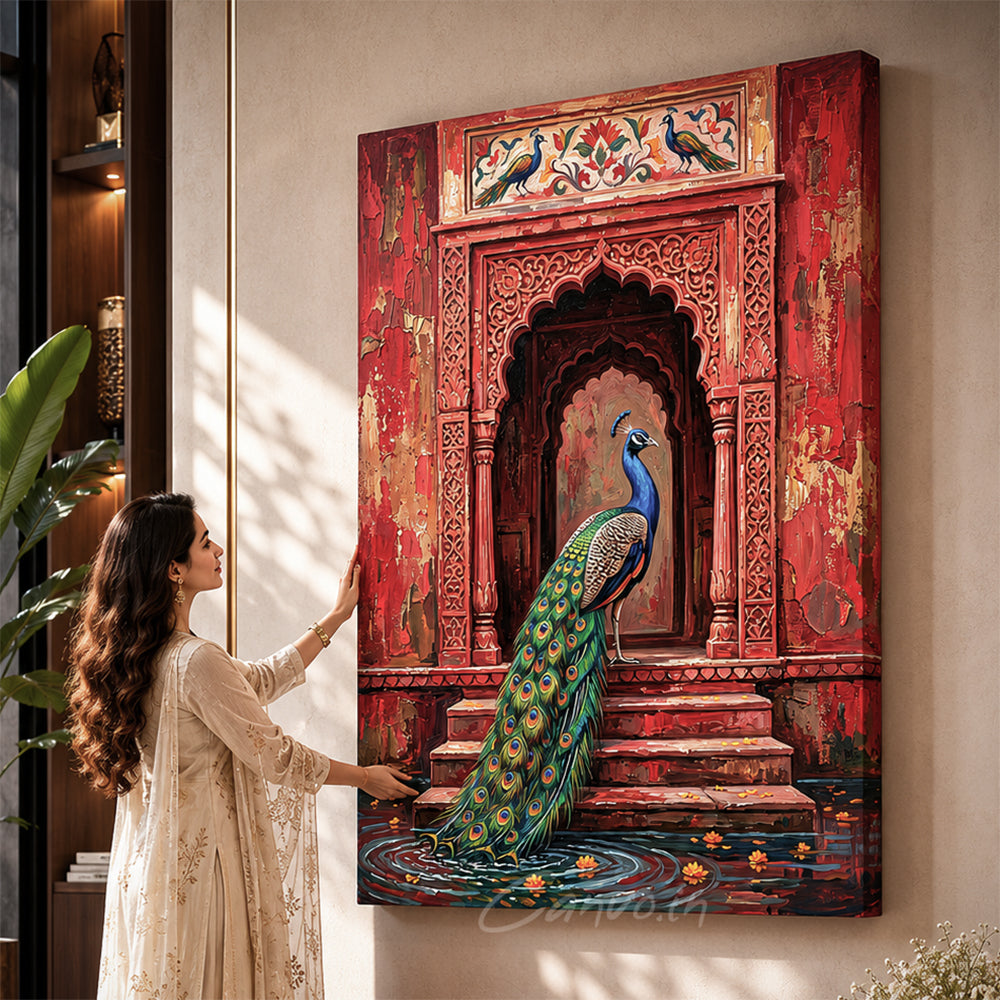 Peacock in Udaipur Palace 