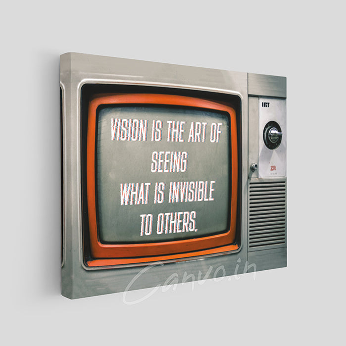Vision - Retro TV Look Canvo