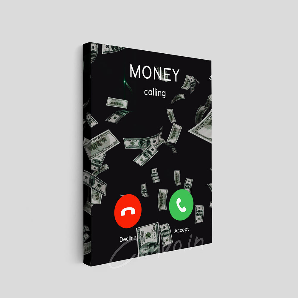 Money Calling - Dollar Rain Canvo