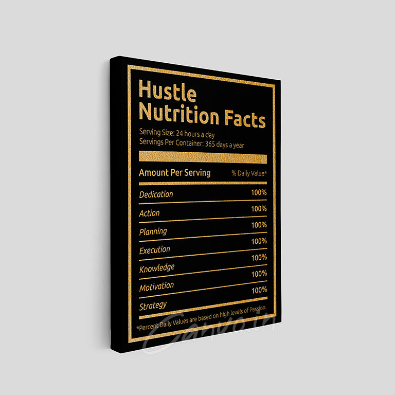 Hustle Nutrition Facts Canvo