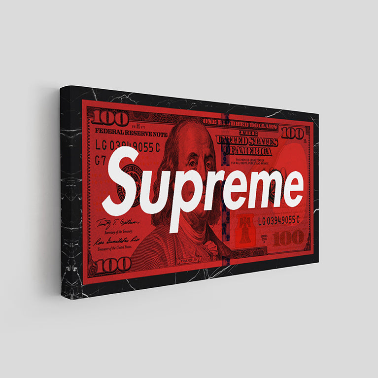 Red Supreme Dollar Canvo